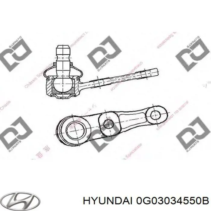 0G03034550B Hyundai/Kia Кульові на авто