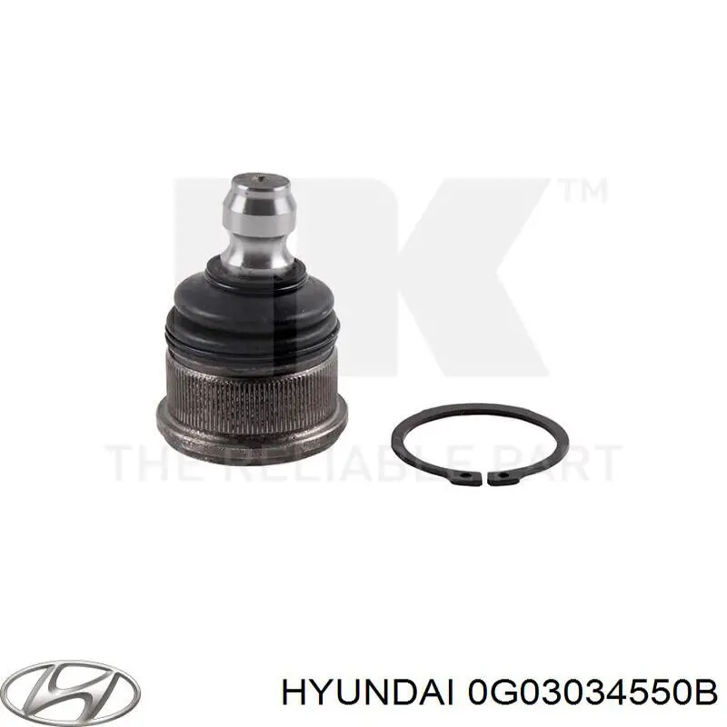 Кульова опора, нижня Hyundai/Kia 0G03034550B