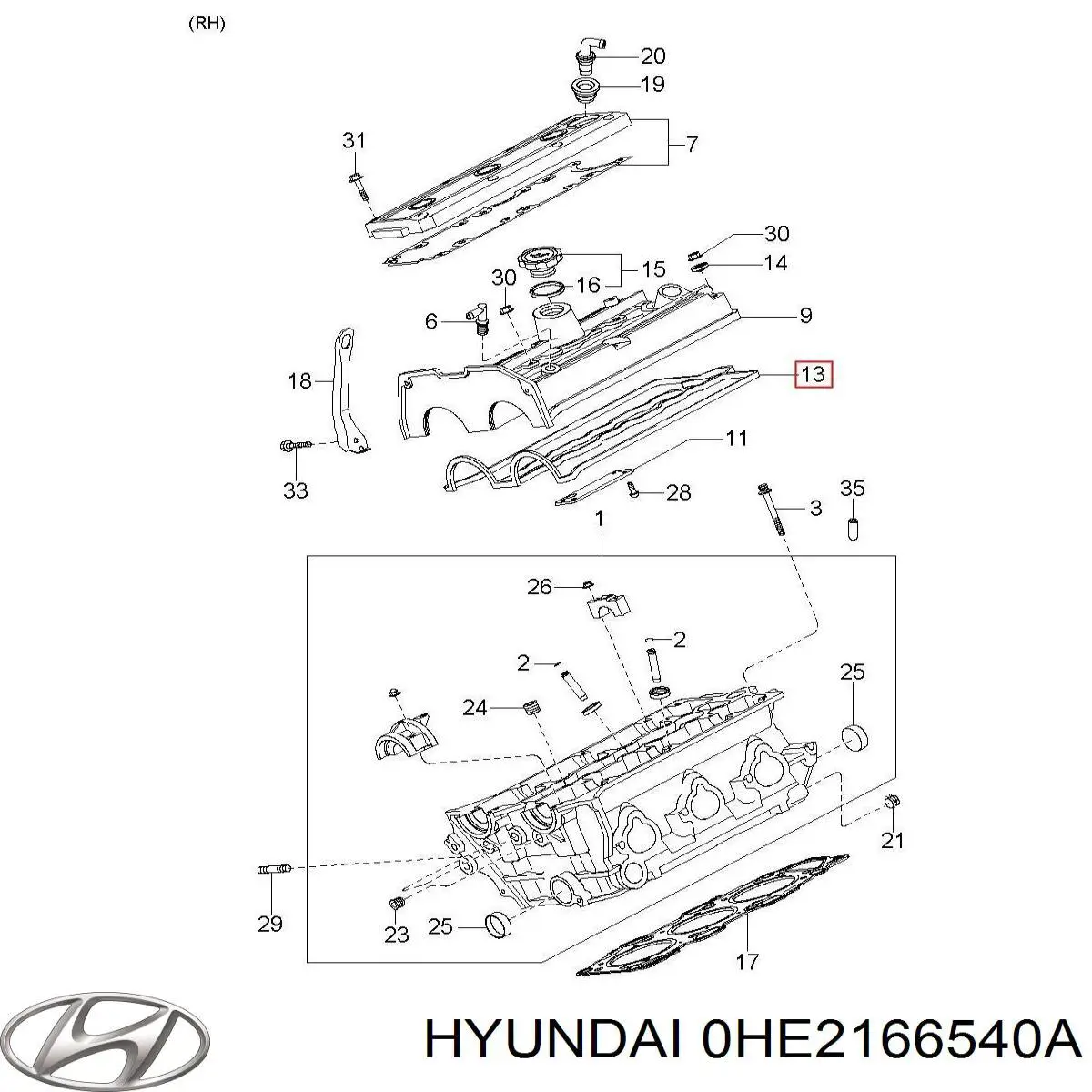 0HE2166540C Hyundai/Kia датчик закривання дверей (кінцевий вимикач)