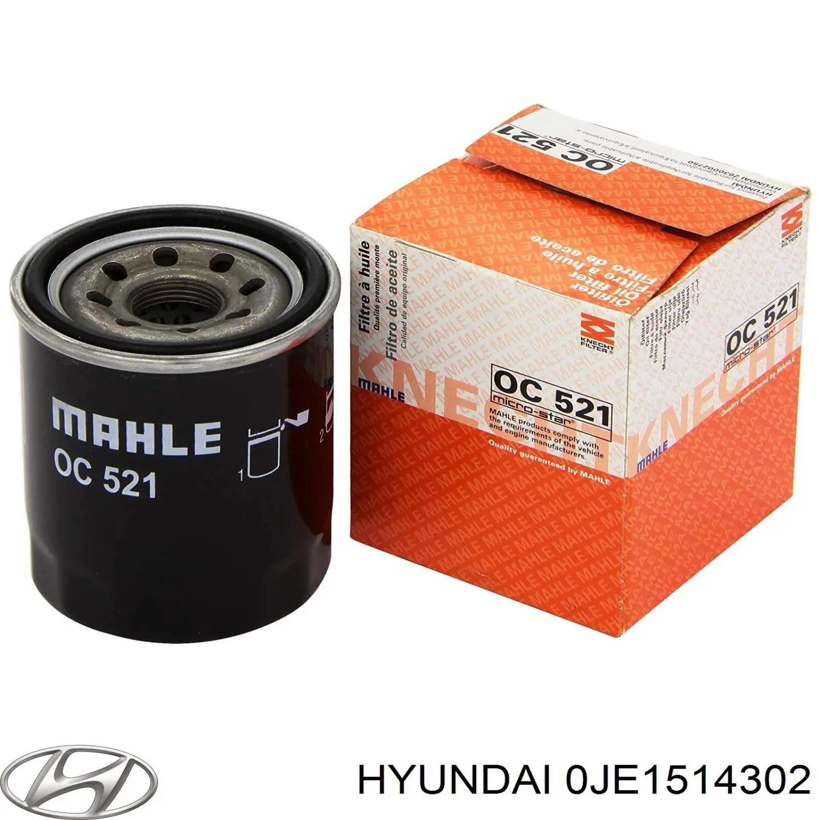 Масляний фільтр 0JE1514302 Hyundai/Kia
