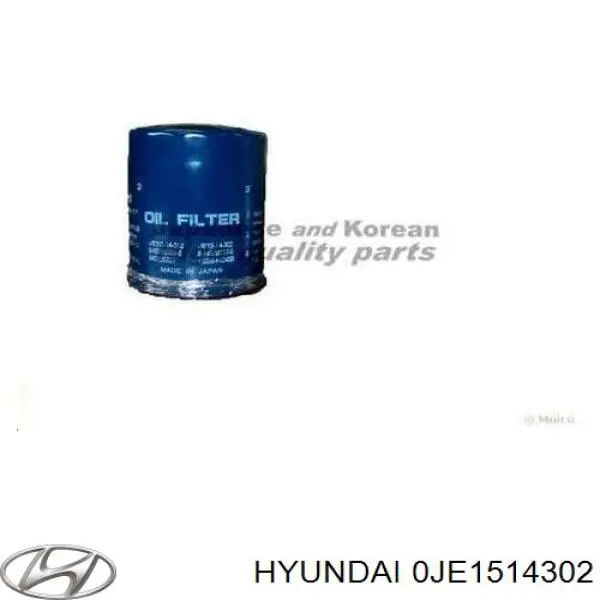 0JE1514302 Hyundai/Kia фільтр масляний