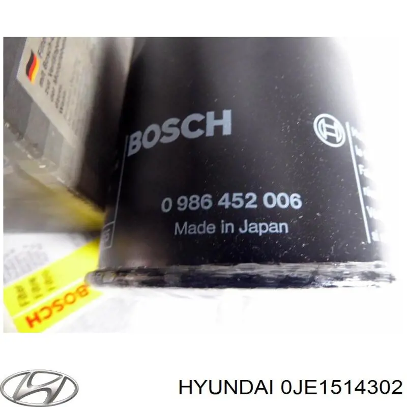 Масляний фільтр 0JE1514302 Hyundai/Kia