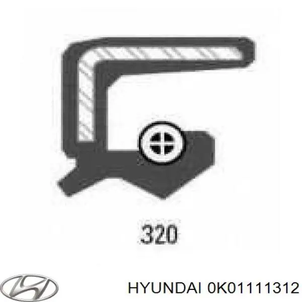Купити OK24711312 Hyundai/Kia Сальник колінвала задній