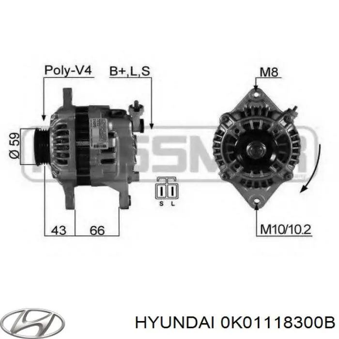 Генератор AB170035 Hyundai/Kia