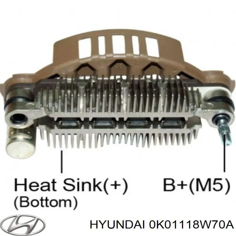 Реле зарядки генератора Hyundai/Kia 0K01118W70A ціна, від 15.85 USD