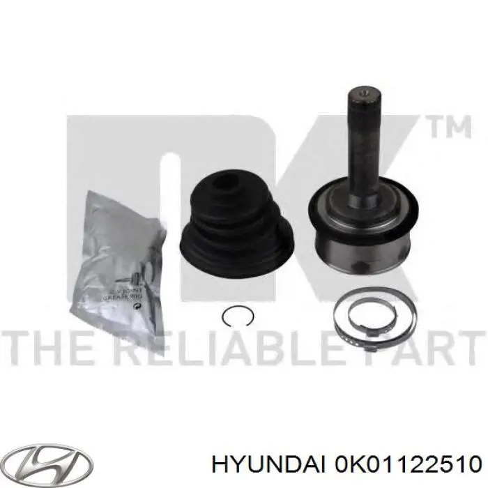 0K01122510 Hyundai/Kia шрус внутрішній, передній