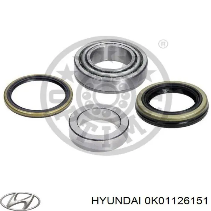 Підшипник задньої ступиці 0K01126151 Hyundai/Kia