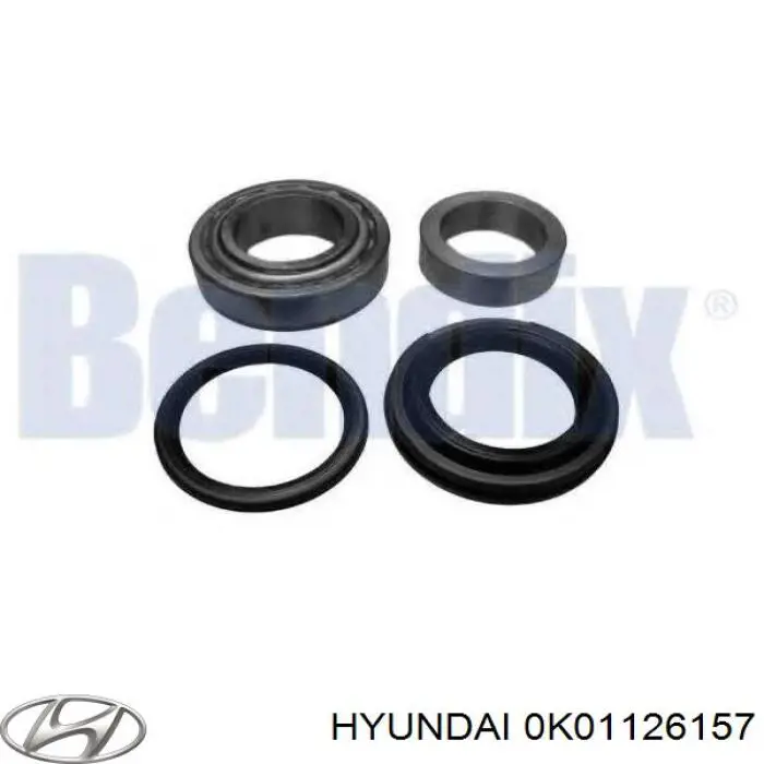 Купити 0K01126157 Hyundai/Kia Сальник задньої маточини, зовнішній