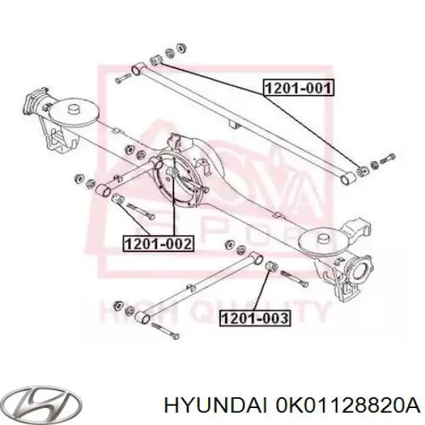 Купити 0K01128820A Hyundai/Kia Сайлентблок заднього поздовжнього нижнього важеля