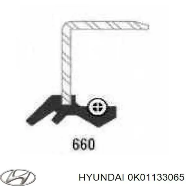 Купити 0K01133065 Hyundai/Kia Сальник передньої маточини, внутрішній