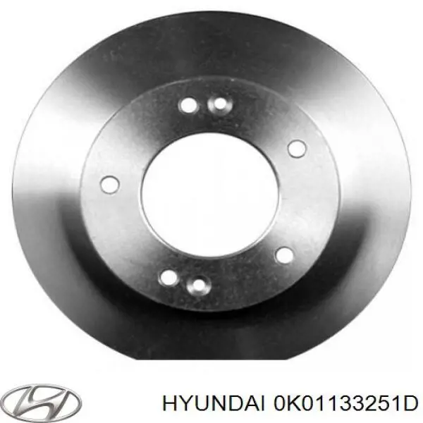 Гальмівні диски передні 0K01133251D Hyundai/Kia
