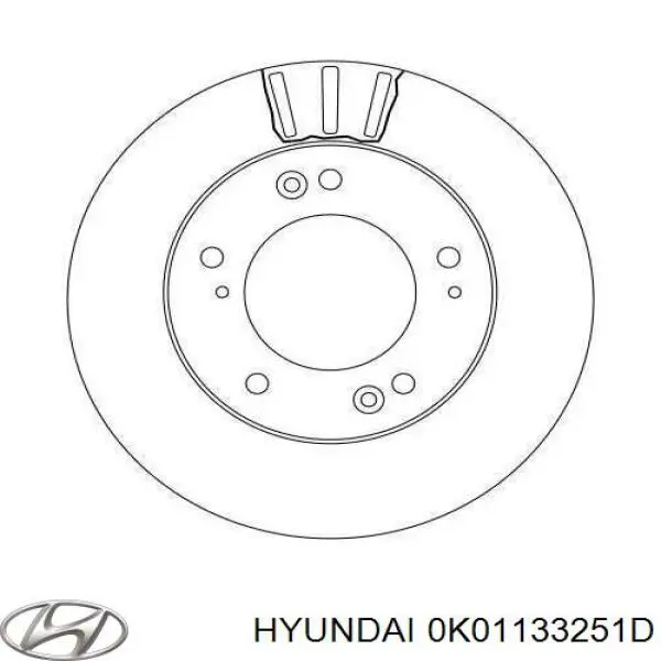 Купити 0K01133251D Hyundai/Kia Ротор гальмівний