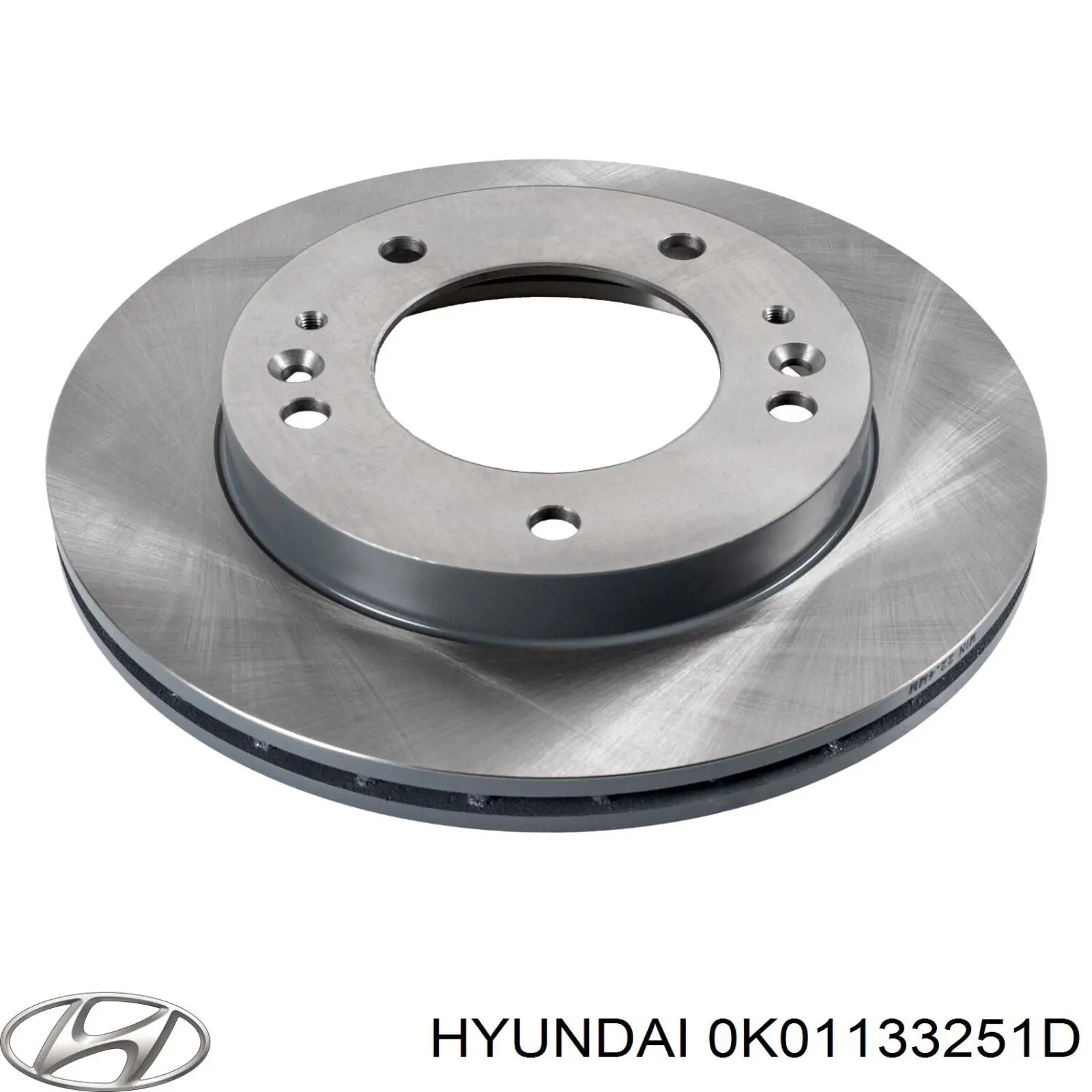 Диск гальмівний передній Hyundai/Kia 0K01133251D