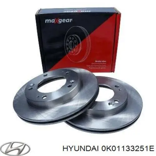 Гальмівні диски передні 0K01133251E Hyundai/Kia
