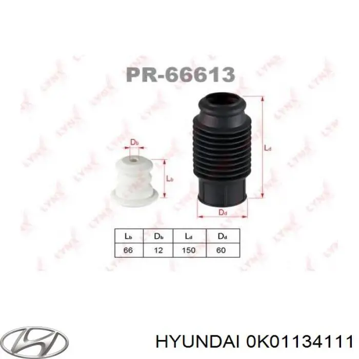 0K01134111 Hyundai/Kia буфер-відбійник амортизатора переднього