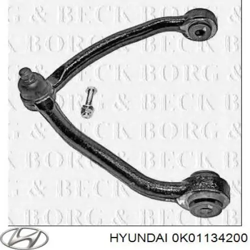 Важіль передньої підвіски верхній, лівий/правий 0K01134200 Hyundai/Kia