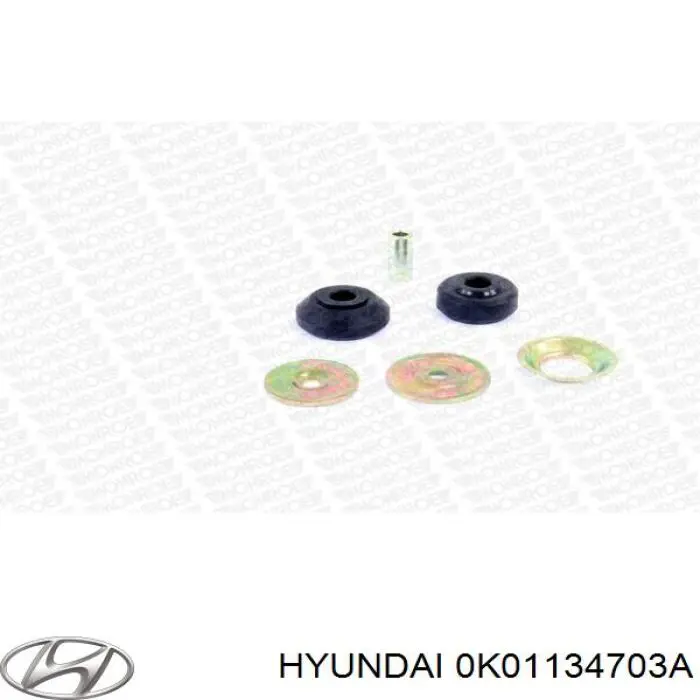 Підшипник опорний амортизатора, переднього 0K01134703A Hyundai/Kia