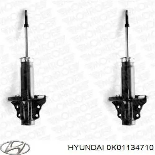 Амортизатор передній 0K01134710 Hyundai/Kia