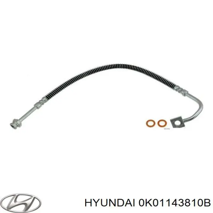 0K01143810B Hyundai/Kia шланг гальмівний передній, правий