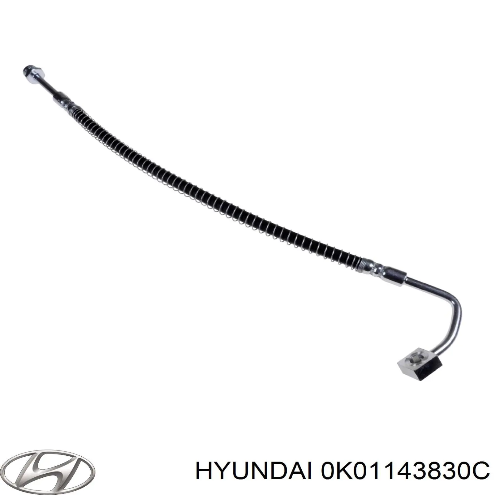 0K01143830C Hyundai/Kia Шланг гальмівний передній, лівий