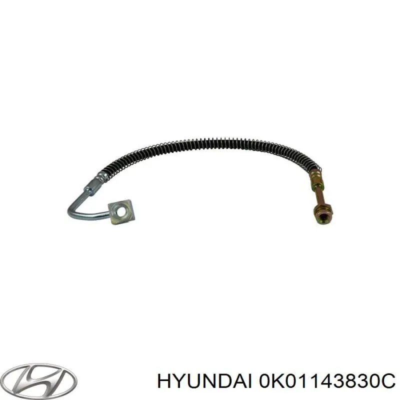 Купити 0K01143830C Hyundai/Kia Шланг гальмівний передній, лівий