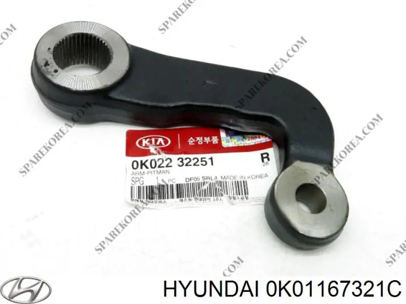 0K01167321C Hyundai/Kia Ричаг двірника