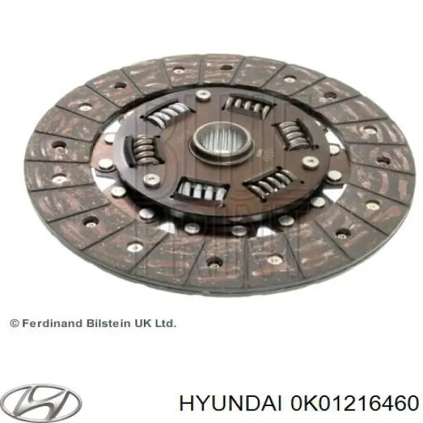 0K01216460 Hyundai/Kia Диск зчеплення
