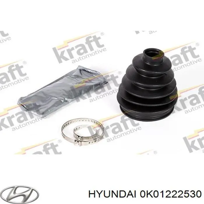 Пильник шарніра кутових швидкостей зовнішній передній Hyundai/Kia 0K01222530 ціна, від 9.40 USD