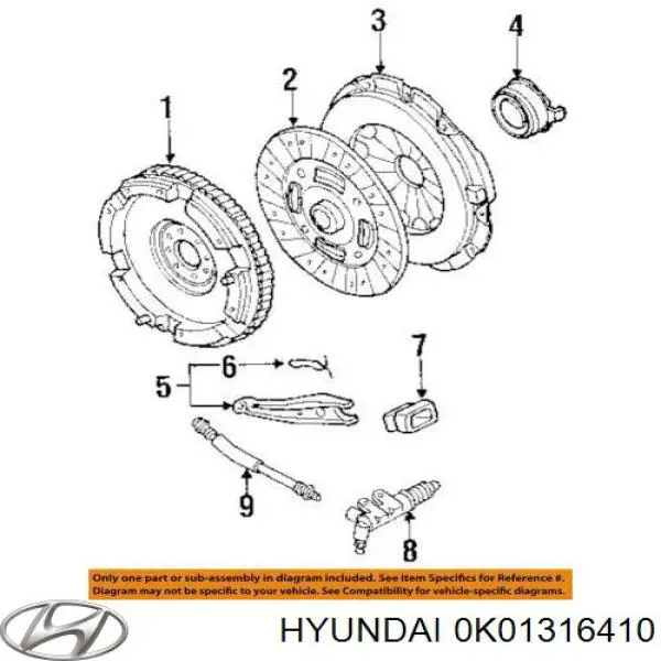 Корзина диска зчеплення Hyundai/Kia 0K01116410