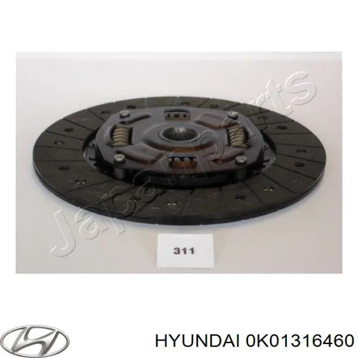 0K01316460 Hyundai/Kia диск зчеплення