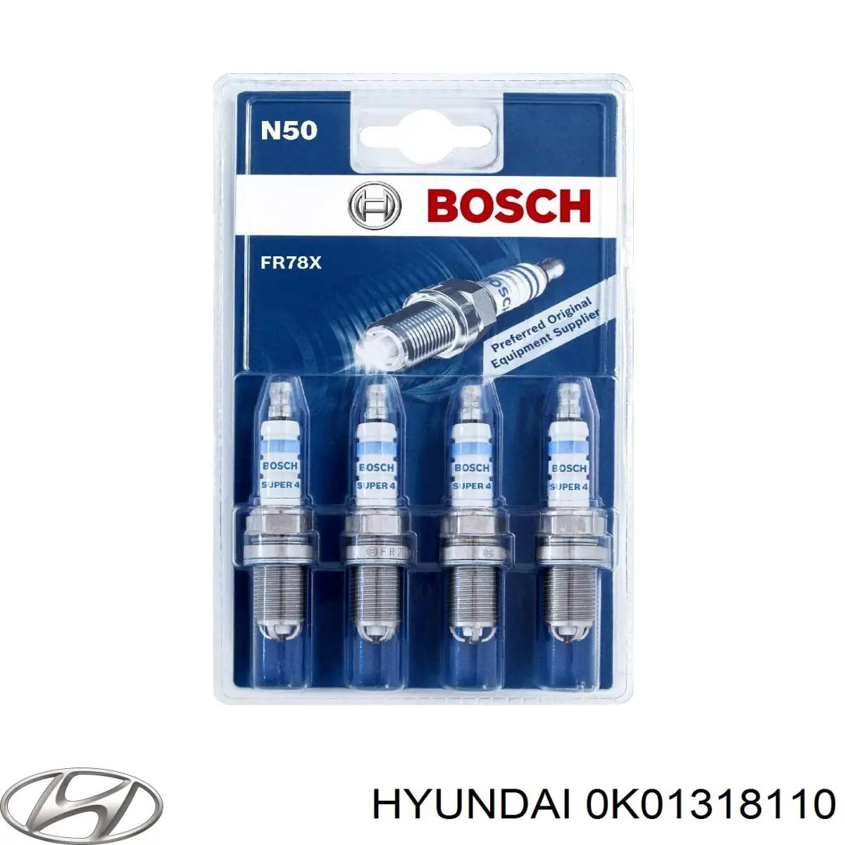 0K01318110 Hyundai/Kia Свіча запалювання