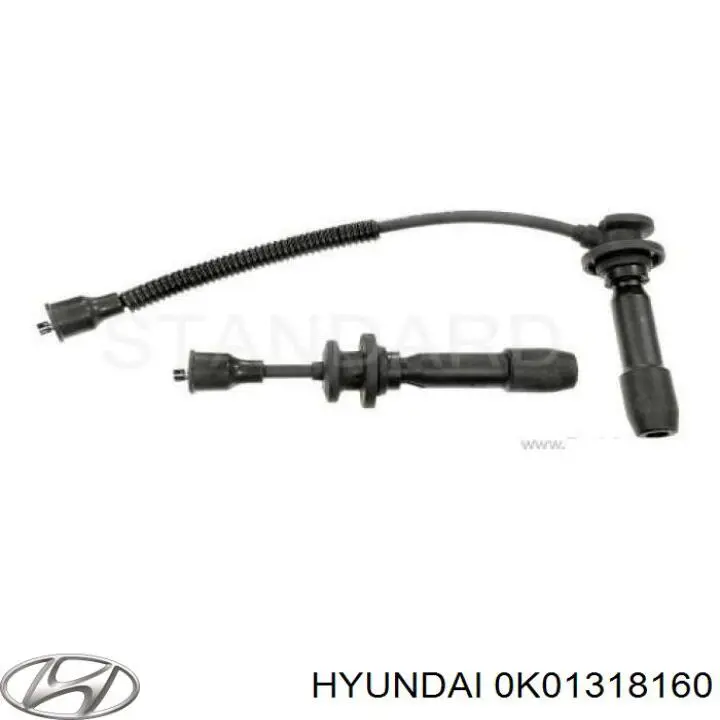 Кабель високовольтний, циліндр №1 0K01318160 Hyundai/Kia