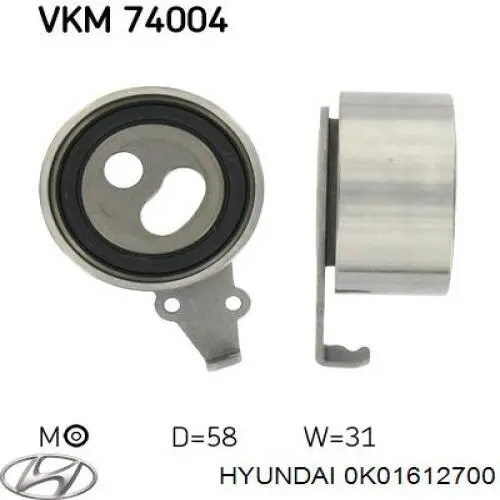 Купити 0K01612700 Hyundai/Kia Натяжний ролик