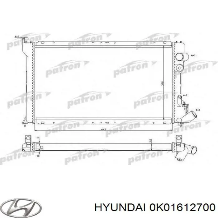 Ролик натягувача ременя ГРМ 0K01612700 Hyundai/Kia