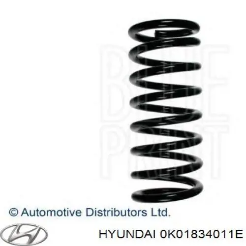 0K01834011E Hyundai/Kia Пружина амортизатора передняя