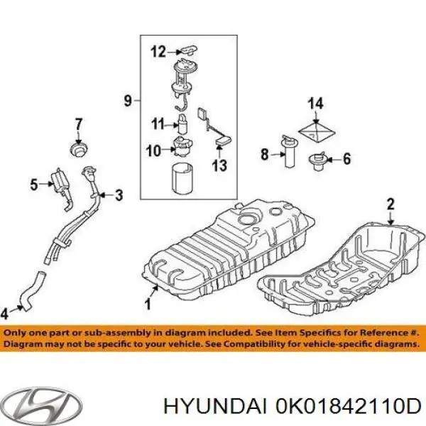 Купити Паливний бак KIA Sportage I K00