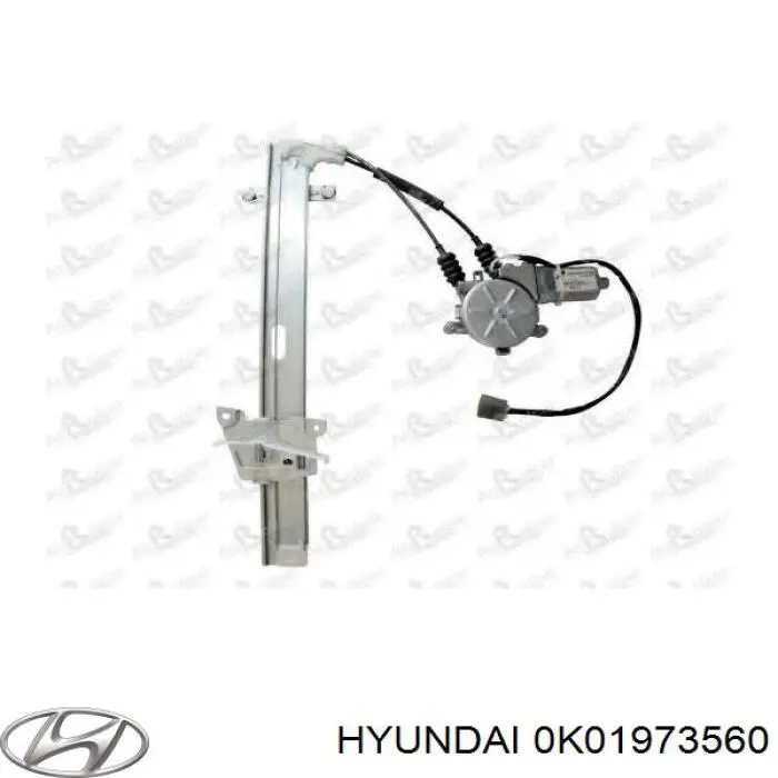 0K02173560A Hyundai/Kia механізм склопідіймача двері задньої, лівої