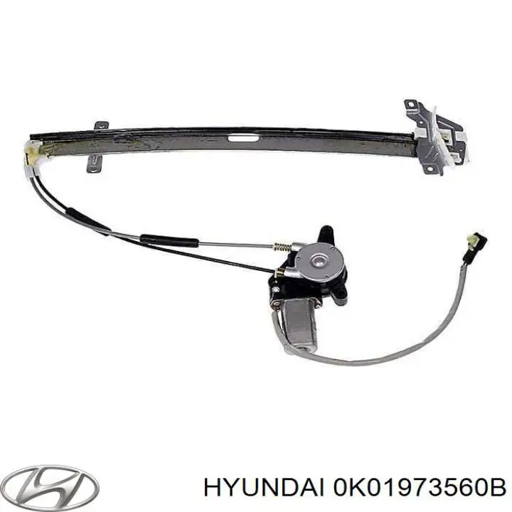 Купити 0K01973560B Hyundai/Kia Механізм склопідіймача двері задньої, лівої