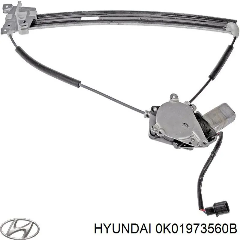 Механізм стеклопод'емника двері задньої, лівої Hyundai/Kia 0K01973560B ціна, від 16.30 USD