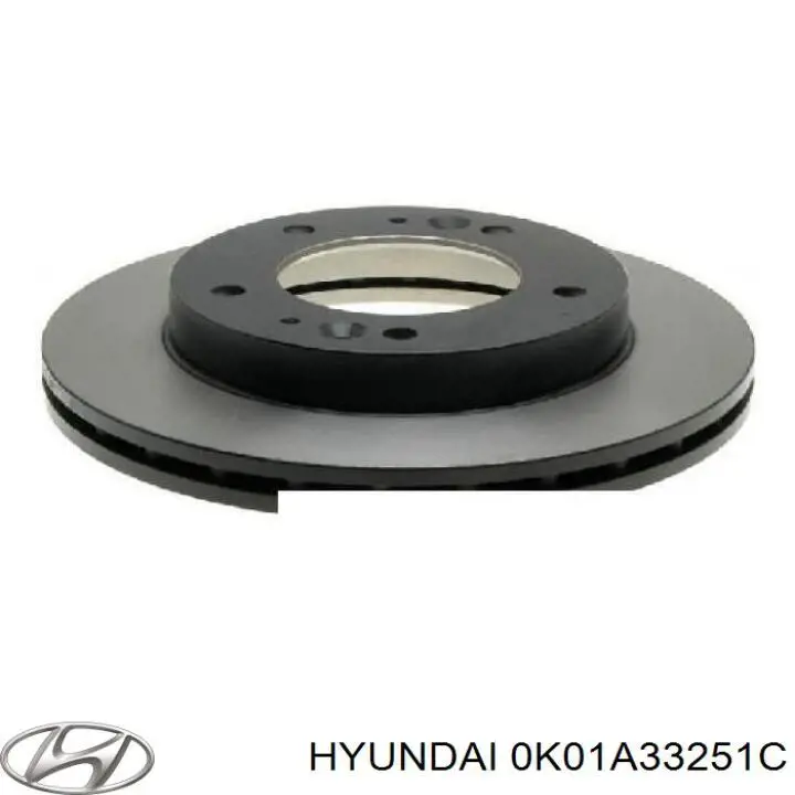 Гальмівні диски передні 0K01A33251C Hyundai/Kia