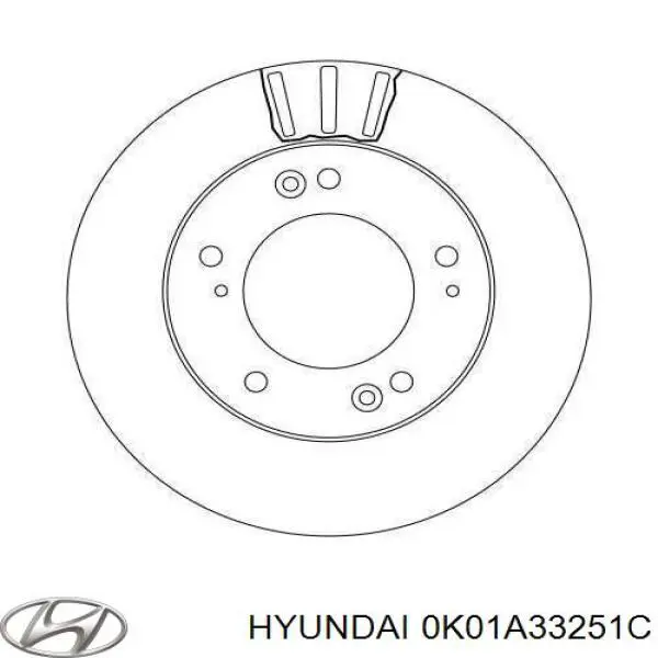 Купити 0K01A33251C Hyundai/Kia Ротор гальмівний