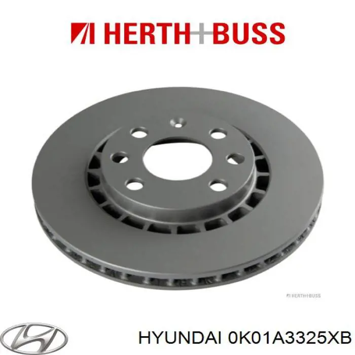Гальмівні диски передні 0K01A3325XB Hyundai/Kia