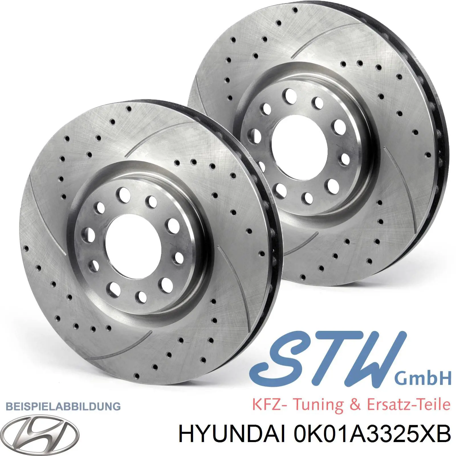 0K01A3325XB Hyundai/Kia Гальмо дискове переднє