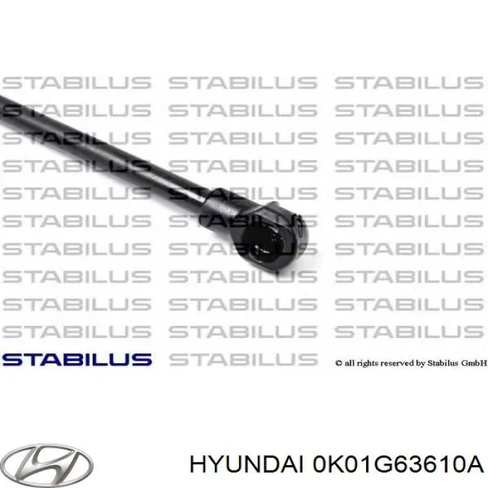 Амортизатор двері задньої Hyundai/Kia 0K01G63610A ціна, від 6.40 USD