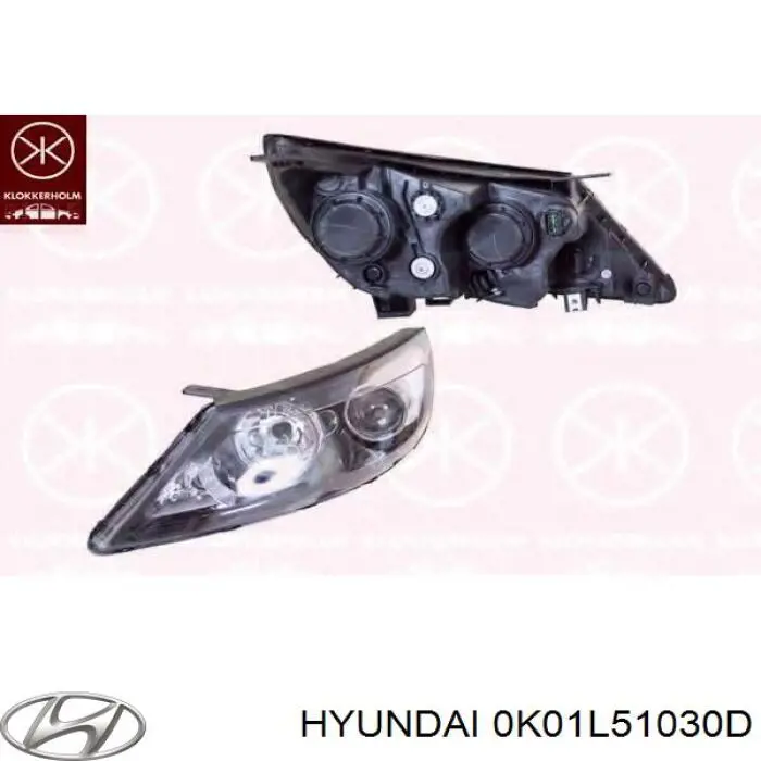 Основна фара - вставка Hyundai/Kia 0K01L51030C ціна, від 84.75 USD