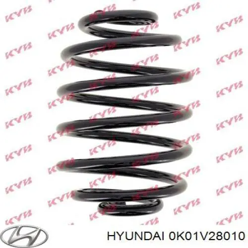 0K01V28010 Hyundai/Kia Пружина підвіски задня