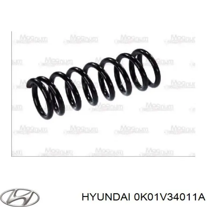0K01V34011 Hyundai/Kia Пружина амортизатора передняя
