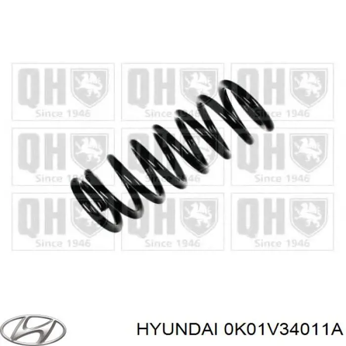 Пружина передня Hyundai/Kia 0K01V34011 ціна, від 25.72 USD