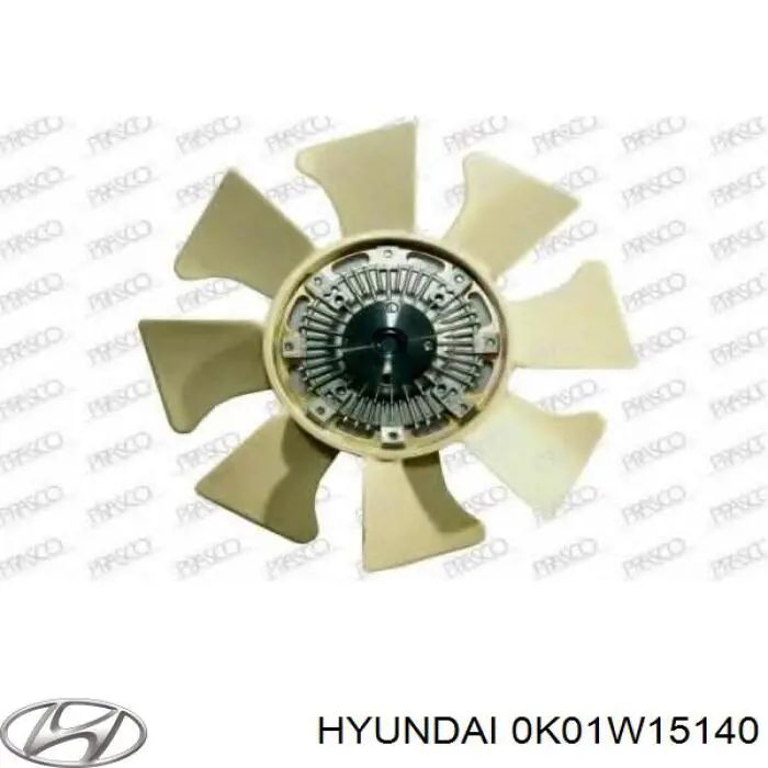 0K03815140 Hyundai/Kia вискомуфта, вязкостная муфта вентилятора охолодження