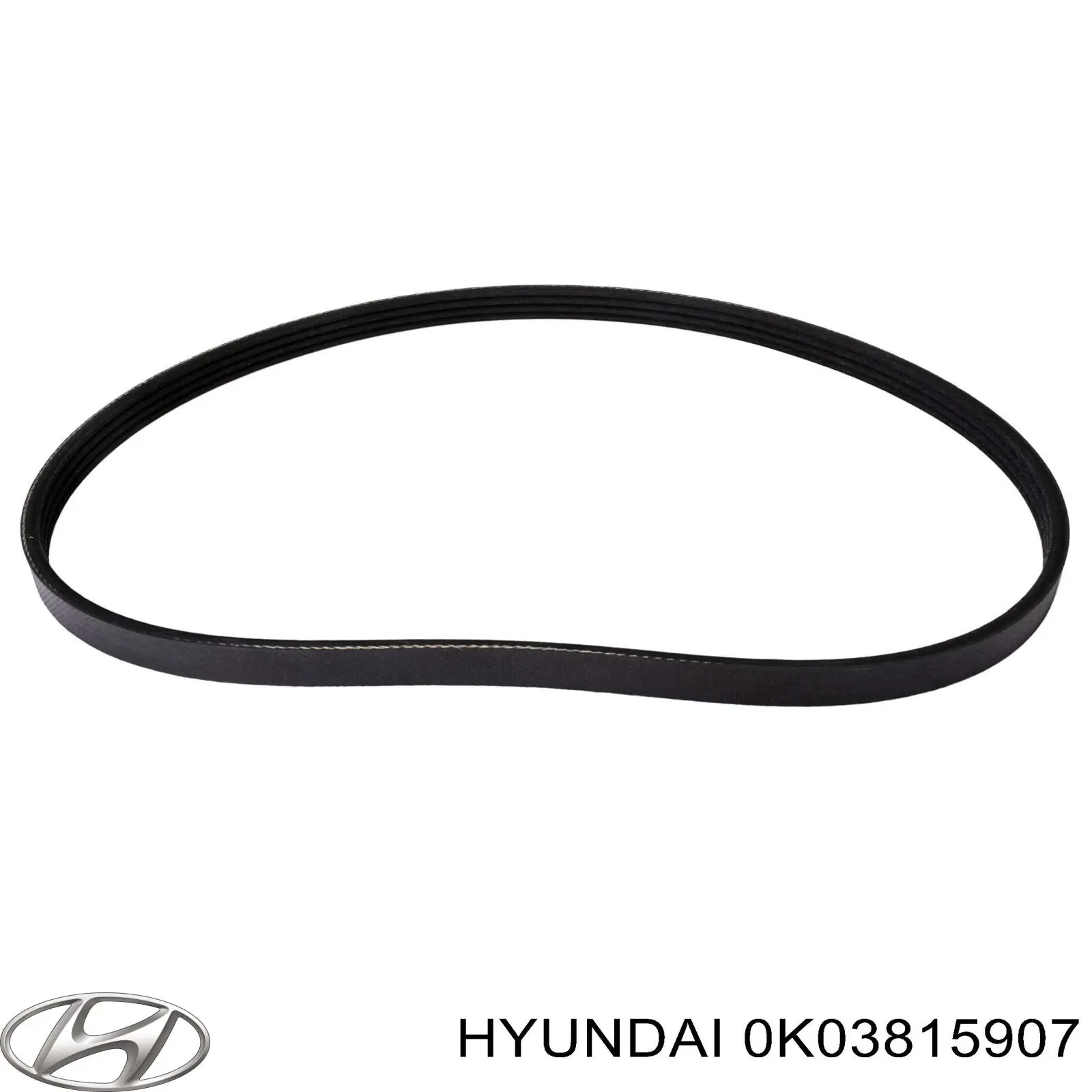 Ремінь генератора 0K03815907 Hyundai/Kia